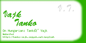 vajk tanko business card